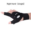 [HOT] Night Light Fishing Gloves Waterproof Led Fingerless Glove Camping Hiking Survival Rescue Multi Light Tool Outdoor Tool. 