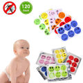120pcs - Mosquito Stickers multicolor. 