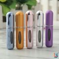 Refillable Perfume Bottle 5ml Travel Size Portable Mini Spray Atomizer Plastic and Metal Material Lightweight Leak Proof Easy to Refill Compact Fragrance Dispenser for Men and Women Travel Office Pocket Use. 