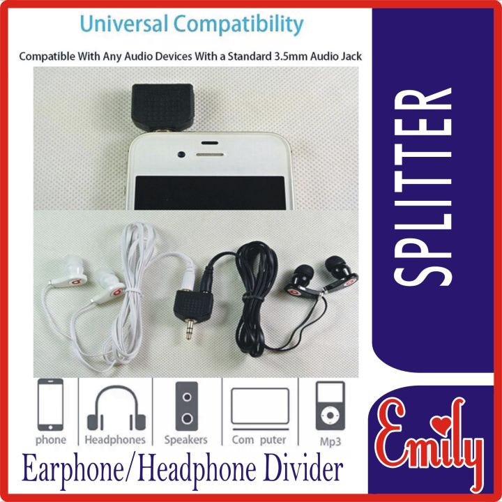 Earphone/Headphone%203.5mm%20Audio%20Splitter/Divider%20Dual%20Audio%20Line%20Headset%20Jack%20Earphone%20Splitter%20One%20In%20Two%20Couples%20Lovers%20Adapter%20For%20MP3%20MP4%20Portable%20Media%20Player%203.5mm%20-%20Image%205
