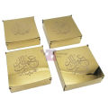 Eid Mubarak Gift Box - Standard - Metal - Golden - Unisex - Pack Of 1. 