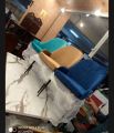 six seater dinig table set with chairs, marble top table table, sex seater set. 
