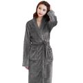 Men Women Towel Bathrobe-Grey. 