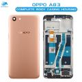 Oppo A83 Housing Middle Frame With Side Button and Camera Lens Complete Body Casing Replacement For A83 - Golden. 