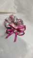 Hair Pony In Double With Ribbon Bow And Stone- Korean Style Poni-Hair Tie Poni  -Hair Accessories. 