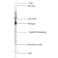 20 Pack Syringe with 27Ga 1/2 Inch Needle, Syringes with Cap 1Ml Plastic for Glue, Measuring, Watering, Industrial. 