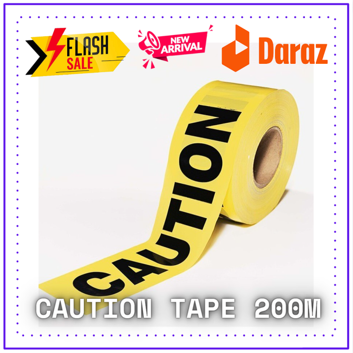400M X 3" Roll Yellow Caution, Tape non adhesive Safety Barrier ,Police Construction Area etc.