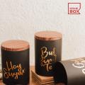 HomeBox Tea Coffee Sugar Jar - Set of 3 Best Kitchen Jars Set. 