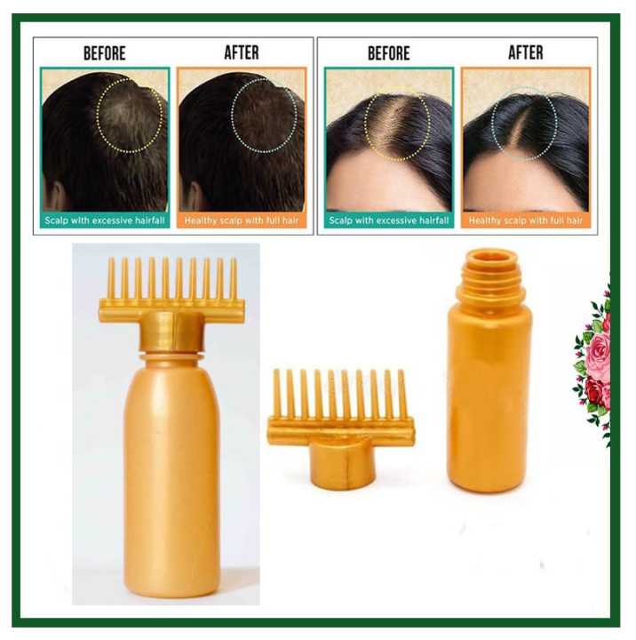 Best Professional Hair Oil Comb Applicator bottle with Extra Sealing Cape,Root Comb Applicator for Hair Coloring, Shampoo, Oiling, Dye and Scalp treatment for Salon and Family