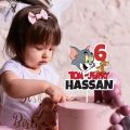 Personalised Digital Cake Topper Tom & Jerry Theme Topper for Birthday Party Celebration. 