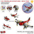 Decool Architect Flight Adventures Building Blocks For Kids Technique Jisi Bricks Block & Engineering Toy Creative Fighting Jet Lego_ Toys Plastic Educational 241+ Pcs DIY Brick Vortex Hovercraft Model Play Build Skill Set Gift For Teenager Boys Code:3111. 