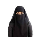 Saudi Niqab Hijab Face Cover. 