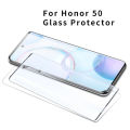 For Honor 50 5G  3D Curved Full Cover Protective Tempered Glass Screen Protector Glass Film. 