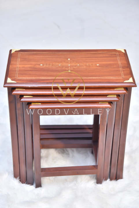 Streak%20Wooden%20Paisley%20Nesting%20Tables%20Set%20of%204-Wooden%204%20Piece%20Nesting%20Tables-Wood%20Nest%20Table%20Set%20Brass%20Work-Customized%20-%20Image%203