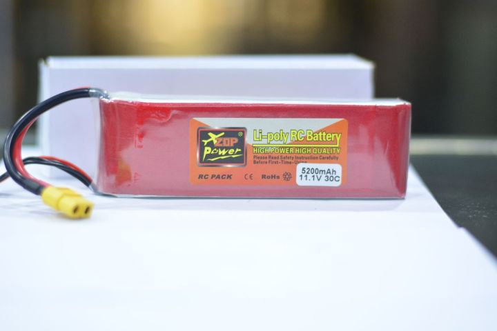 ZOP Power 11.1V 3S 5200mAh 30C Lipo Battery with XT60 Connector