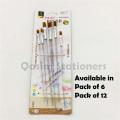 Transparent Stick Flat Art Brush Set Oil Painting Brush Blending Size Oil Acrylic Paint School DIY Craft Supply. 