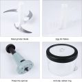 Manual Hand Operated 2000 ML litter Chopper Pump Action With 9 Feature including Kadu kash Food Processor Portable Container Kitchen Gadget. 
