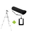 TikTok 3110 - Tripod Stand For Camera And Mobile - Black & Silver. 