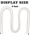 UK Bird Toys 4 feet Birds Cotton Climbing Rope Toy Bird Rope Toy for Parakeets Cockatiels Macaw, African Grey Parrot. 