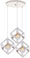 Modern 3in1 & 2in1 Square Shape Hanging Lamps, Ceiling Lights, Indoor Lights, Modern Pendant for Home & Office, LED/Filament Bulb Compatible (Bulb Not Included). 