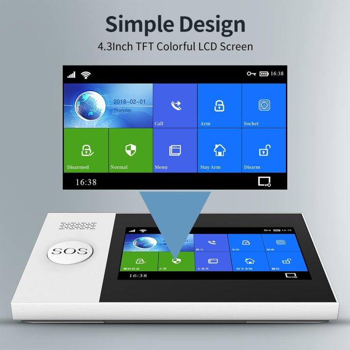 Compatible%20with%20the%20PG107%20Wireless%204.3%20Inch%20Full%20Touch%20Screen%20Home%20Alarm%20System.%20Works%20with%20Alexa%20and%20Google%20for%20Home,%20Apartment%20etc%20-%20Image%205