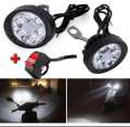 2 pc 6 LED Headlight Assist Lamp For Motorcycle Motorbike Bike Universal CD70 CG125. 