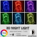 Anime Zero Two Figure  3d Lamp Nightlight Kids Child Girls Bedroom Decor Light Manga Gift Night Light Lamp Darling In The Franxx. 