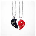 2 pieces charming Best Friend Heart Locket Necklace. 