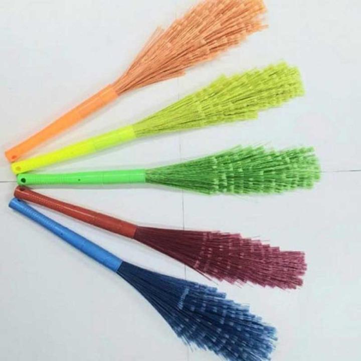 Plastic Broom Jharu Jharo Feather brush Sweeper jharoo