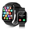 Black Advanced New Version Bluetooth Digital Wrist Smart Watch IP67 Waterproof Bracelet Support Mobile Notification With Mobile App Connectivity Fitness Tracker & BP Monitor Step Counter 1.74 Inch TFT Screen With Digital & Smart Display. 