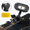 AROMA 1 PCS AT-800 Clip-on Tuner Rechargeable Tempo Metronome Function Electronic Tuner for Guitar Bass Ukulele. 