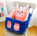 MultiFunction Baby Cartoon Back Support Seat Dining Chair Car Seats with Safety Straps Stuffed Plush Sofa Baby Children Sofa Learning Training Cushion Seater Toddler Nest Infant Floor Seat Cotton Nest Chair Babies Toys with 2 Holes Legs For 0-2 Years. 
