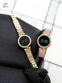 Elegant Women’s Digital Watch with Diamond Accents Luxury Stainless Steel Band Wrist Watch for Ladies Stylish Fashion Watch for Casual & Formal Wear. 