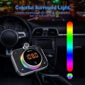 SONRU (BT95) Upgraded Bluetooth 5.0 Car Adapter, QC3.0+PD Bluetooth FM Transmitter Radio [Adjustable Microphone & Bass] [Air Vent Install] Hands-Free Call AUX Bluetooth Receiver for Car, Supports SD Card Slot/Siri. 