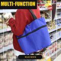 2 in 1 Foldable Grocery Shopping Trolleys with Wheels, Large Expandable Foldable Shopping Bag, Collapsible, Washable, Grocery Bag, Tote Bag. 