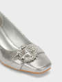 Unze London Women's "ONNIKA" Block Heel Fancy Courts For Women - Courts Shoes For Women. 