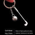 【beauty code】Fashion Golf Chain Pendant Car Keychain Bag Decoration Ring. 