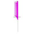 Hot Fashion Fine-Tooth Comb Metal Pin Anti-Static Hair Style Rat Tail Comb 220X28x4mm Hair Styling Hair Accessories Beauty Tools. 
