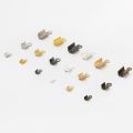 200pcs Iron Clip Buckle Cord End Tip Fold Over Clasp Crimp Bead Connector For DIY Necklace Bracelet Jewelry Making Accessories. 