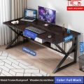Office set Computer table Desk, 48" Game Table with Storage Shelves, Student PC Laptop Study Writing Desk  with Metal frame powder coating. 