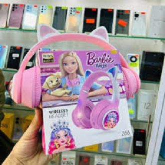 Barbie Z66 Wireless Bluetooth Headphone Headset Cat Ear LED Light Up Wireless Headphones for Mobile Phone PC or Laptop