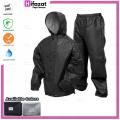 100% Waterproof Rain Suit ( With Trouser ) By Hifazat  - Enjoy Rainy Season - Lite Rain Suit Used While Riding Motorcycle Travelling Camping Hiking Fishing Waterproof Rain Suit for Bike Men Rain Coat Wear Rain Cover Portable Track Suit. 