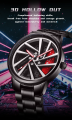Wheel Watch Rotation Smart Watch for Boys Men Creative Fashion Men Stainless Steel Rotating dial 360 spin watch. 
