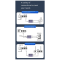 POE Network Cable Splitter 1 to 2 Gigabit Network Splitter. 