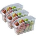 Plastic Kitchen Desk Storage Basket Kitchen Storage Cabinet With Handle For Kitchen Accessories Bottle Seasoning Food Sticks. 