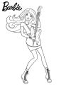 Coloring Book Barbie Girl Cartoon Color Book. 