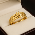 Rolex Gold Crown Design Stainless Steel Ring for Men | Premium Fashion Ring. 