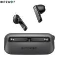 BlitzWolf BW-FPE1 TWS bluetooth Earphone 1.7CM Ultra Thin Portable Earbuds 13mm Large Driver HiFi Stereo ENC Dual Mic Half in Ear Headphone - Black. 