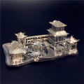 3D Metal Puzzle Chinese classical Gardens of Suzhou Building Diy 3D Model Kits Laser Cut Assemble Jigsaw Toys BruberryBe. 