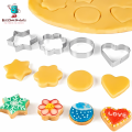 Cookie Cutter Stainless Steel - Pack of 12 - Four Different Shapes - Biscuit Cutter Set. 